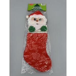Vintage Fun World Santa Claus Christmas Stocking